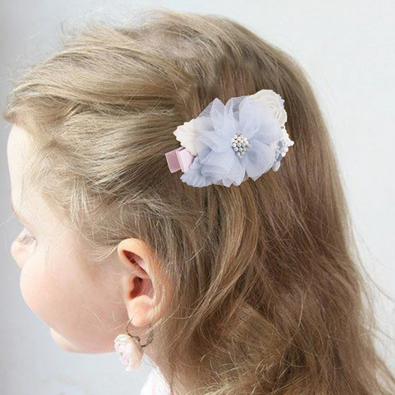 1or2or3pcs Spring Summer Autumn Sweet Cute Beauty Baby Girl Hairclip New Design Popular Fashion For Party Birthday Handmade