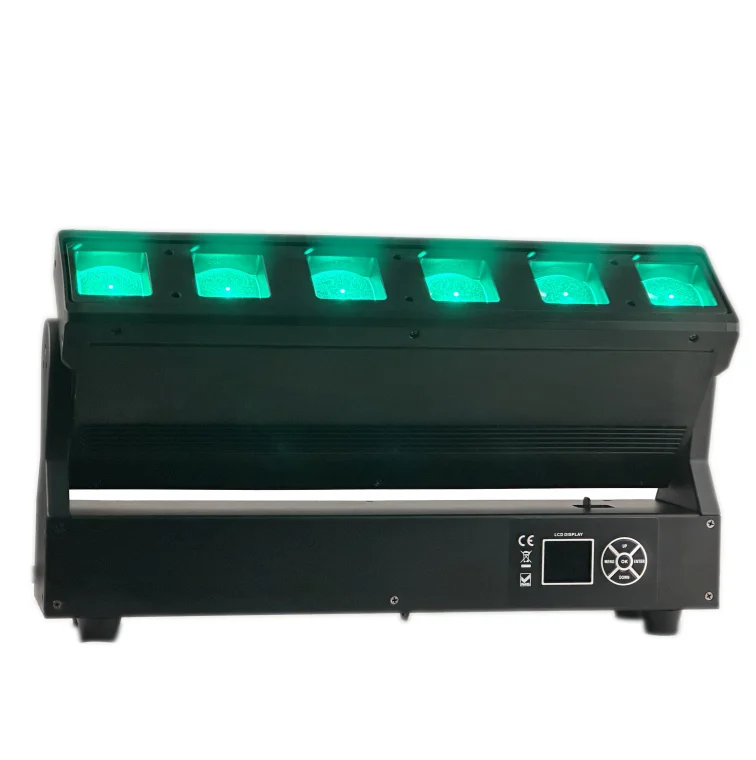 

Новый 6*40 Вт Rgbw 4в1 Dmx512 луч Dj дискотека свадебное событие сценический цветной внутренний светодиодный луч с подвижной головкой и зумом