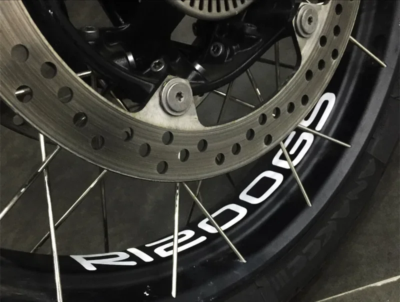 2PCS Car Sticker Decals GS Racing Motorcycle Wheel Stickers for R1200GS ADV Motorrad Adventure