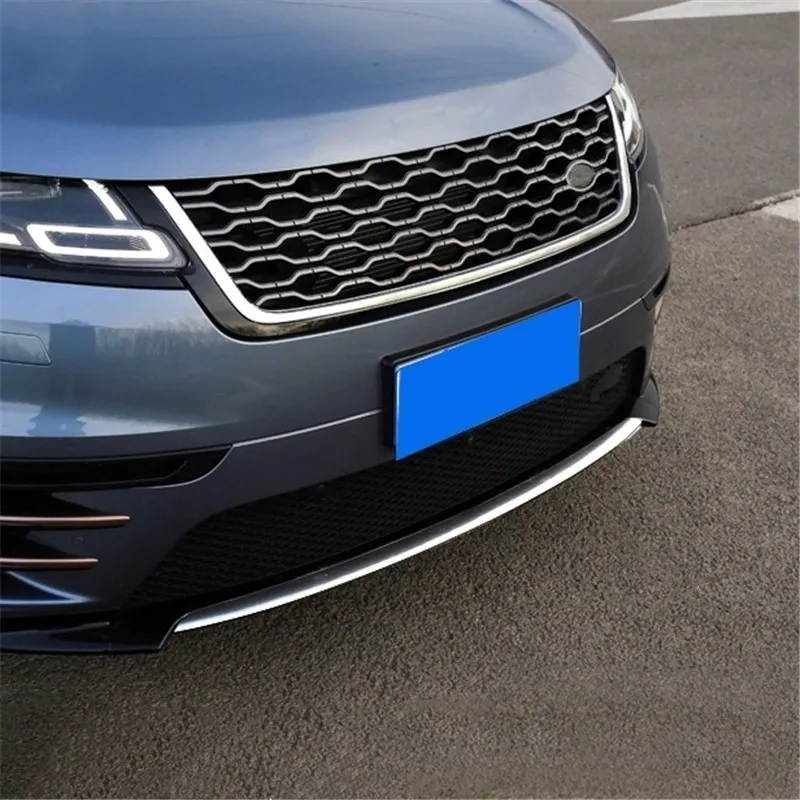 

WELKINRY For Range Rover Velar L560 2017 2018 2019 2020 2021 2022 stainless steel Car Head Face Front Bumper Trim