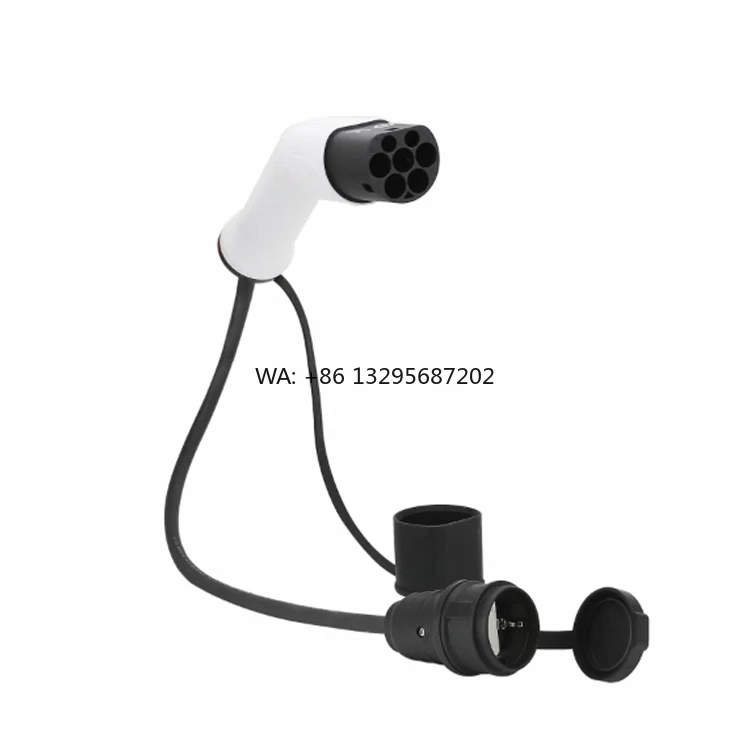 

Hot Sale 16A 32A IEC 62196 Type 2 Plug Ev Charger Connectors Pile Side to Schuko Socket