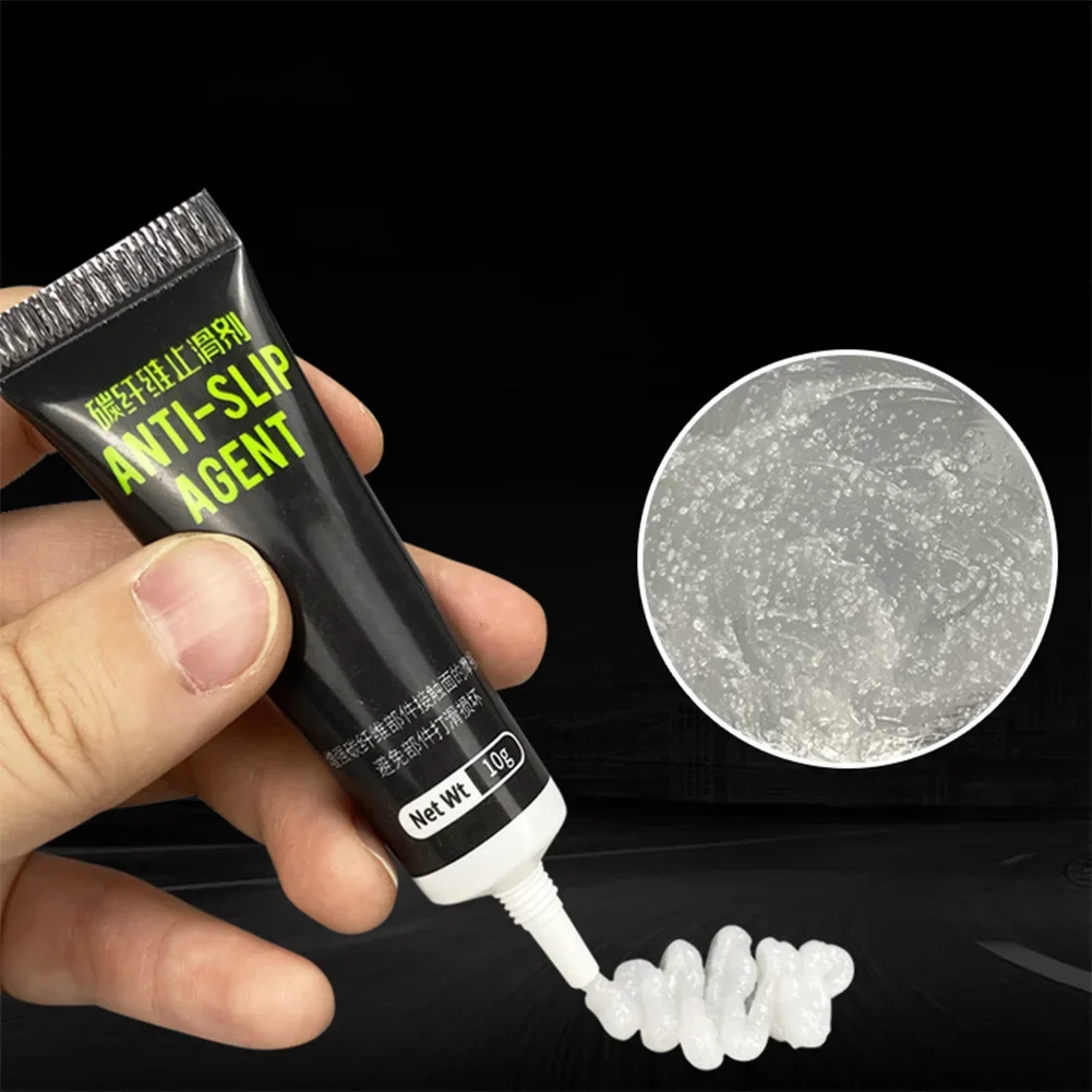 1-10Pcs 시트 포스트 핸들 바 프레임 줄기 표면 보호를위한 10G 탄소 섬유 미끄럼 방지 에이전트 자전거 용 자전거 그리스