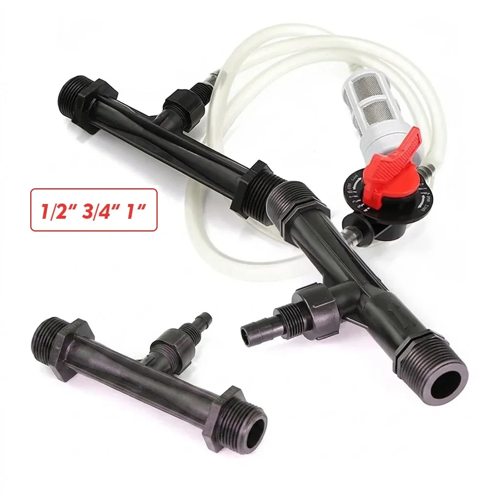 Garden Greenhouse Watering System Fitting Filter 1/2 3/4 1 Inch Male Thread Agriculture Irrigation Venturi Fertilizer Injector