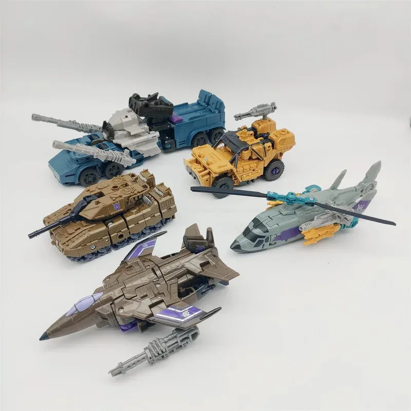 재고 있음 변환 Bruticus IDW 5 IN 1 상자 없음 세트 액션 피규어 로봇 장난감 KO Boys Gift