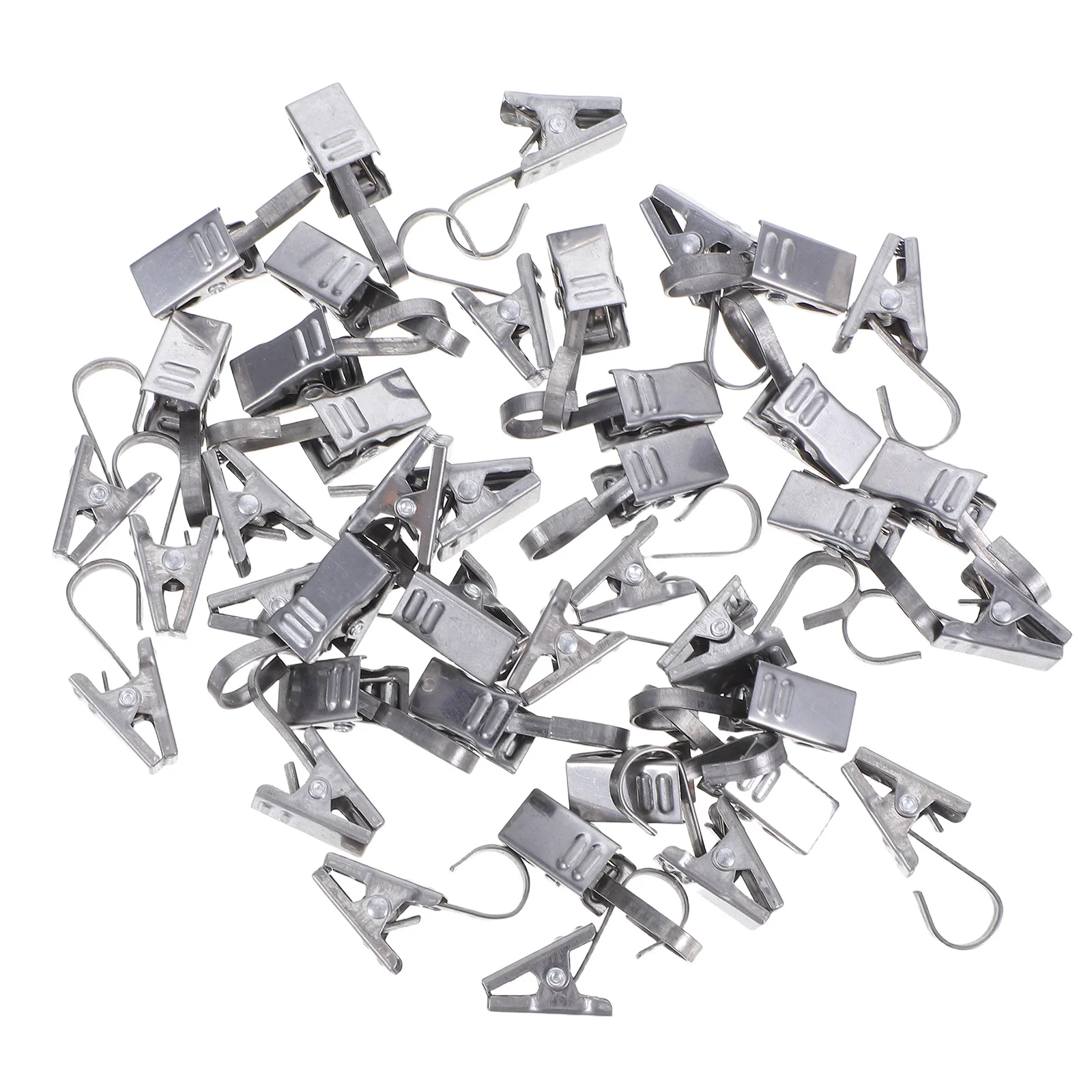 

36Pcs Heavy Duty Rug Clips Silver Hooks Carpet Holders for Hanging Curtains Quilts Blanket Wall Tapestry Clamps