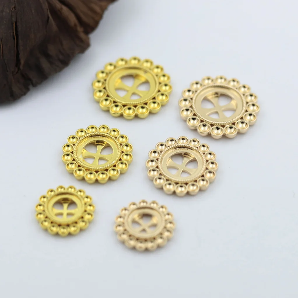 20個入り-8mm-10mm-12mm対応-ラウンドカメオカボションパーツ-真鍮鋳造ペンダント-強力ベゼルベース-ブランクセッティング-diyジュエリーアクセサリー