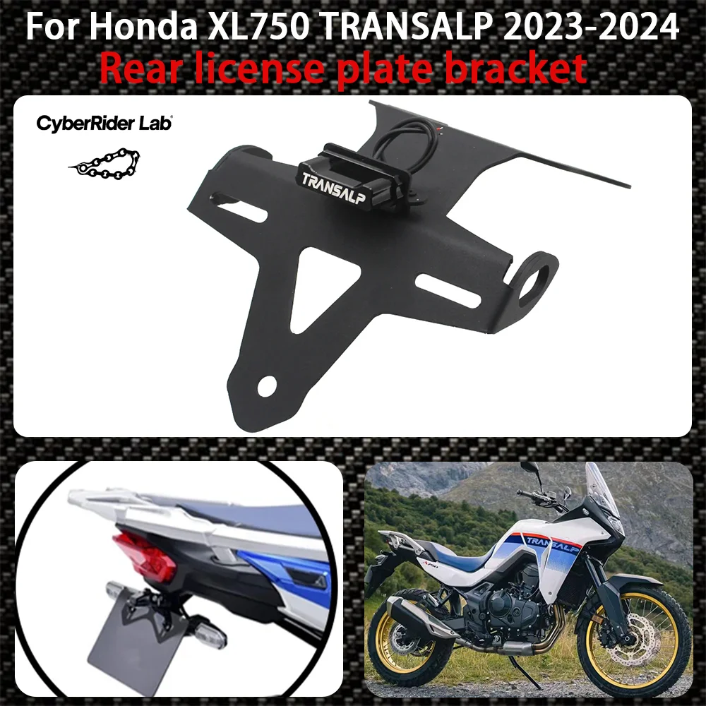 

Transalp XL750 Motorcycle rear plate bracket Led light tail neat fender eliminator For Honda XL 750 TRANSALP xl750 2023 2024