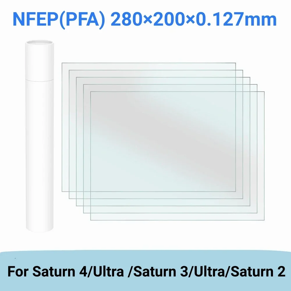 10.1 Inch NFEP Film 280x200x0.127mm PFA Film For ELEGOO Saturn 4 Ultra Saturn 3 Ultra Saturn 2 LCD 3D Printer Parts Accessories