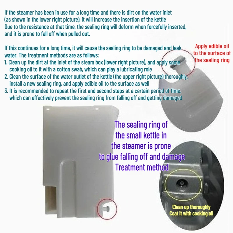 Steaming Kettle Water Tank Maintenance Steam Furnace Container Sealing Ring Replacement for Siemens Bosch Gaggener