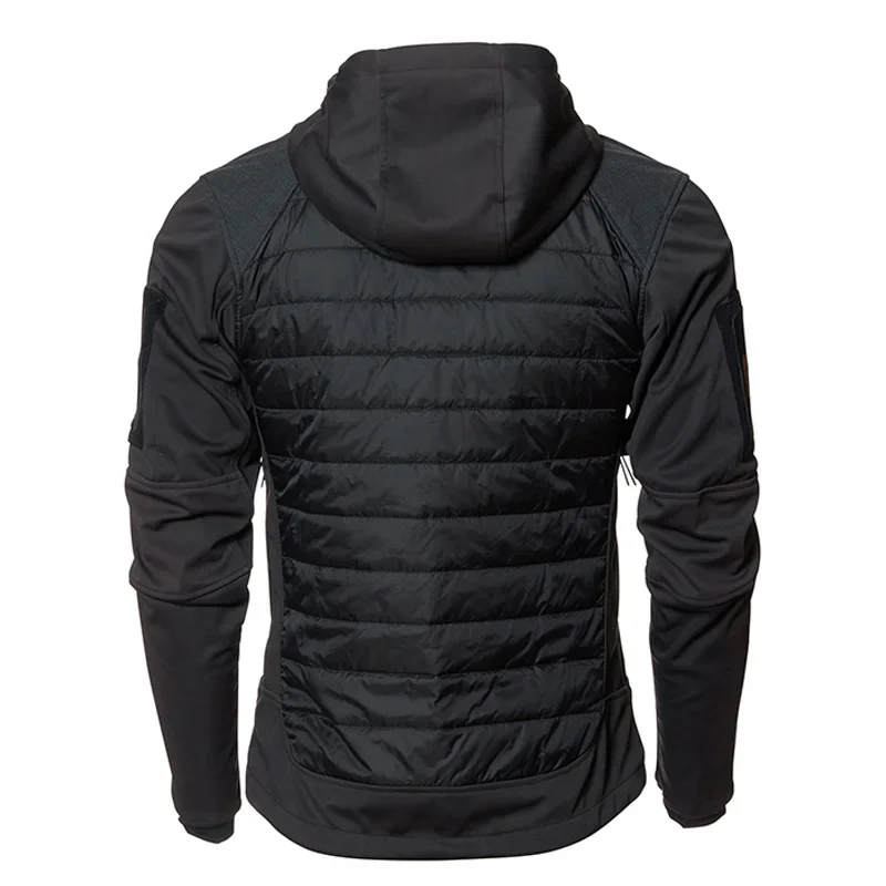 Veste à capuche Soft Shell DulJacket pour homme, peau de requin, sourire, vestes de saut militaires, escalade en plein air, randonnée, manteau