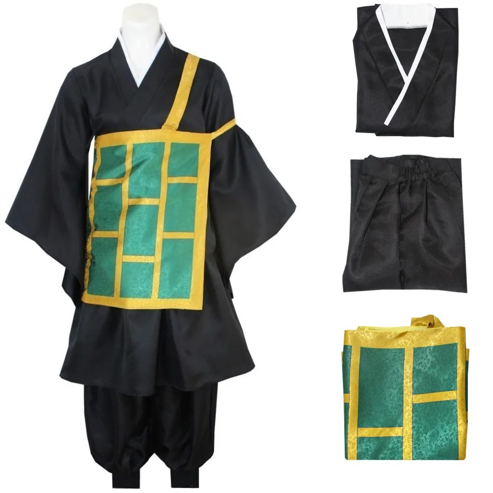 Anime Geto Suguru Cosplay Juju Ka Cosplay Costume Kimono Black Japanese Uniform Geto Suguru Wig Halloween Party Clothes