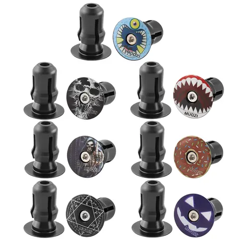 Embouts de barre de poignée de vélo en alliage d'aluminium, 2 pièces, couvercle de poignée de vélo de montagne, accessoires de vélo