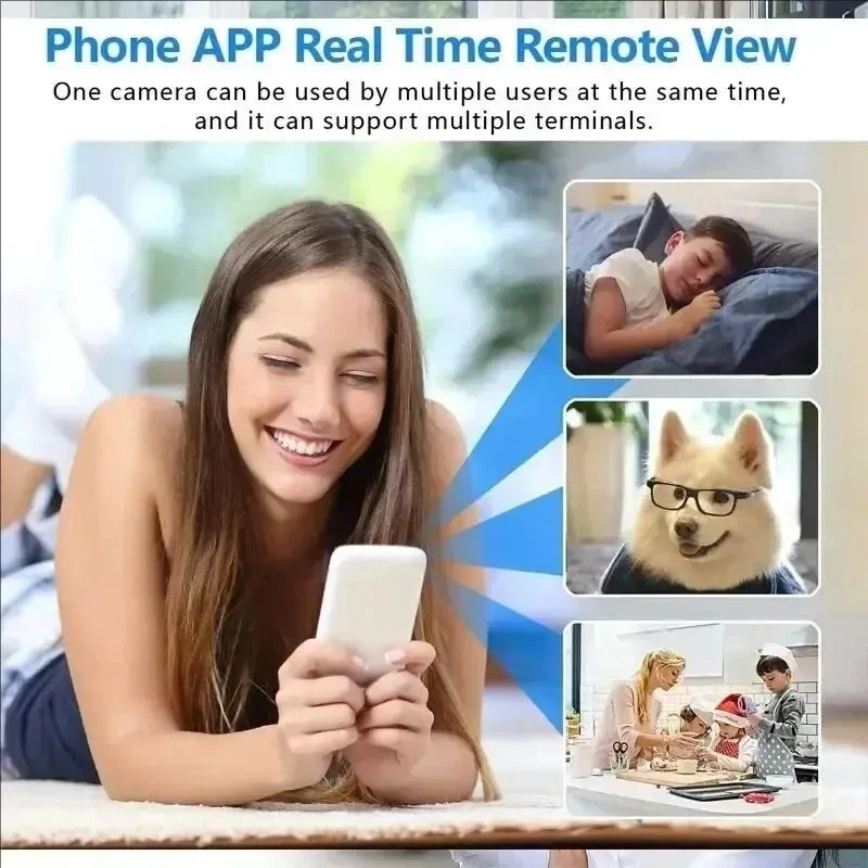 Mini Wireless WiFi Security Camera with Night Vision, X5 Remote Pet & Baby Monitor for Home Surveillance,Easy Setup & App