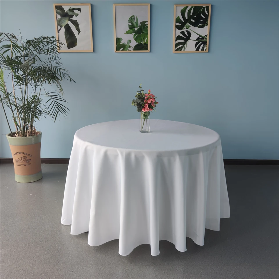 Premium Polyester Round Tablecloths for Events