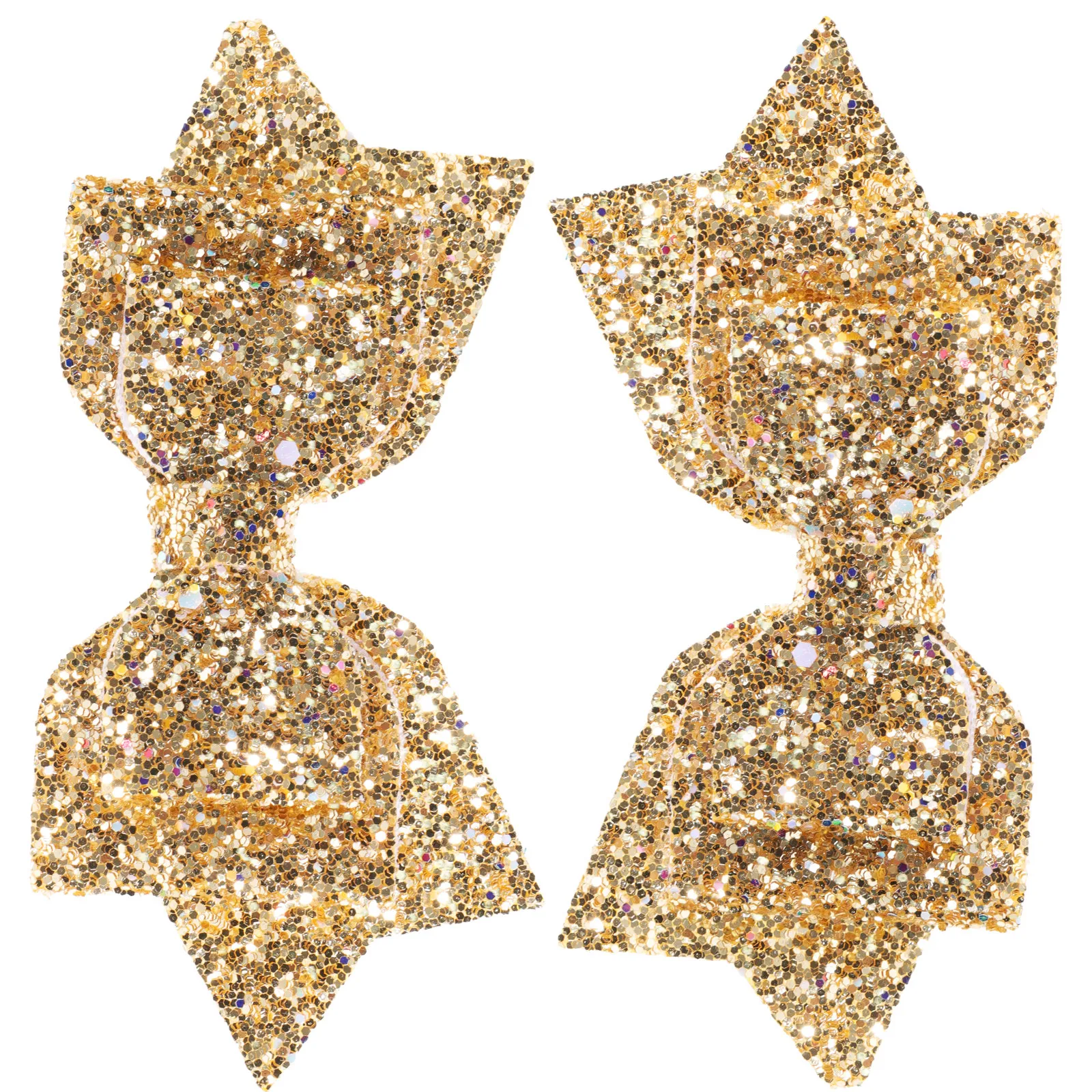 

2Pcs Sequin Bow Hair Clips Cloth Barrettes for Party Wedding Prom Banquet Hair Accessories Sequin Bow Clips