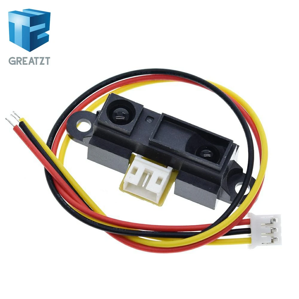 GREATZT GP2Y0A21YK0F 100% NEW 2Y0A21 10-80cm Infrared distance sensor INCLUDING WIRE