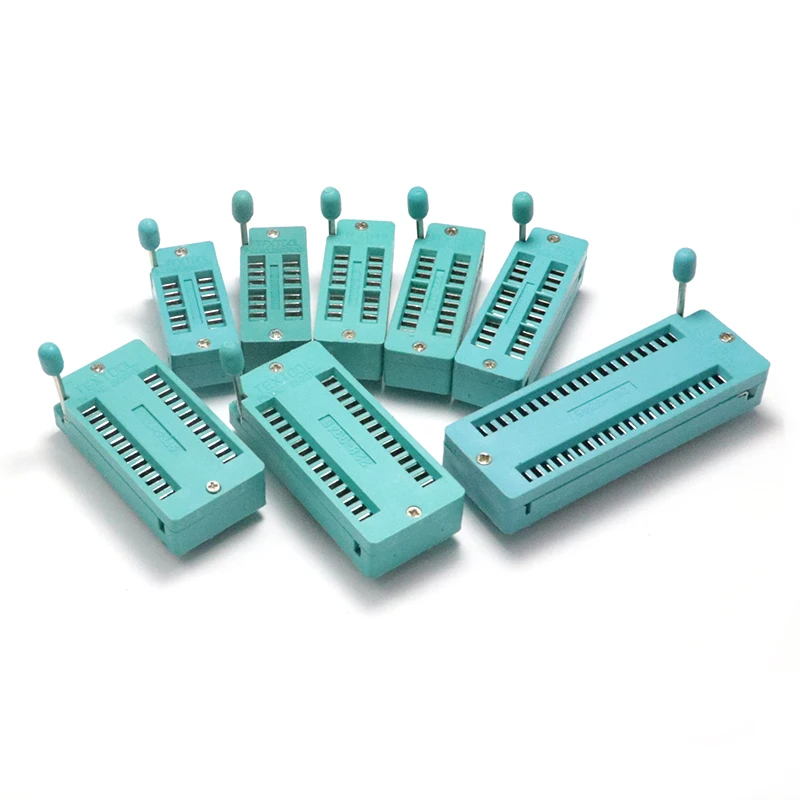 5pcs 2.54MM IC lock seat socket Test Universal ZIF sockets 14Pin 16Pin  20Pin 24Pin 28Pin 14P 16P 20P 24 28P IC socket