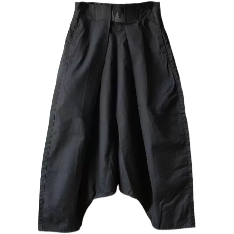 KAPITAL Pure Cotton Casual Wide Leg Pants ex Loose Fit Comfortable Elastic Waist Trousers Trendy Pleated Design