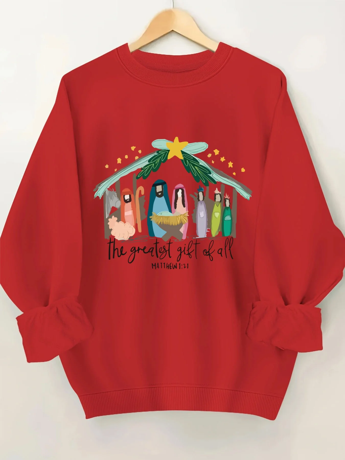 

Модный свитшот с геометрическим принтом и круглым вырезом для женщин, стильный пуловер с принтом, повседневная уличная одежда