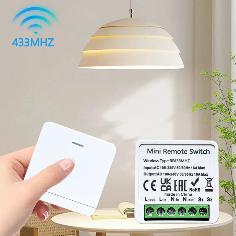 RF 433MHz الذكية لتقوم بها بنفسك التبديل اللاسلكي 1/2/3 عصابة 86 لوحة الحائط التحكم عن بعد وحدة التتابع للمنزل مصباح ليد نظام التشغيل الآلي