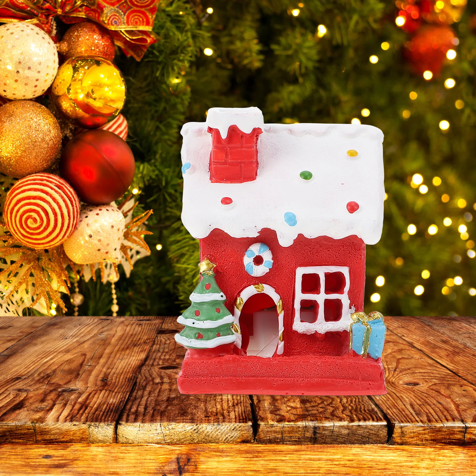 

Christmas Decoration Xmas Ornament Resin Cartoon Festival Scene Adornment Centerpieces