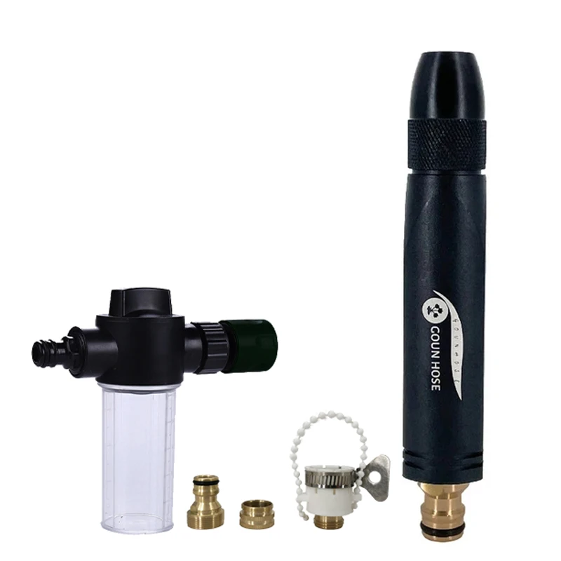 2026 High-Pressure Water Gun Household Car Wash Water Black Car Wash Nozzle Diamond Water Watering Pipe Car Wash Gun ﻿