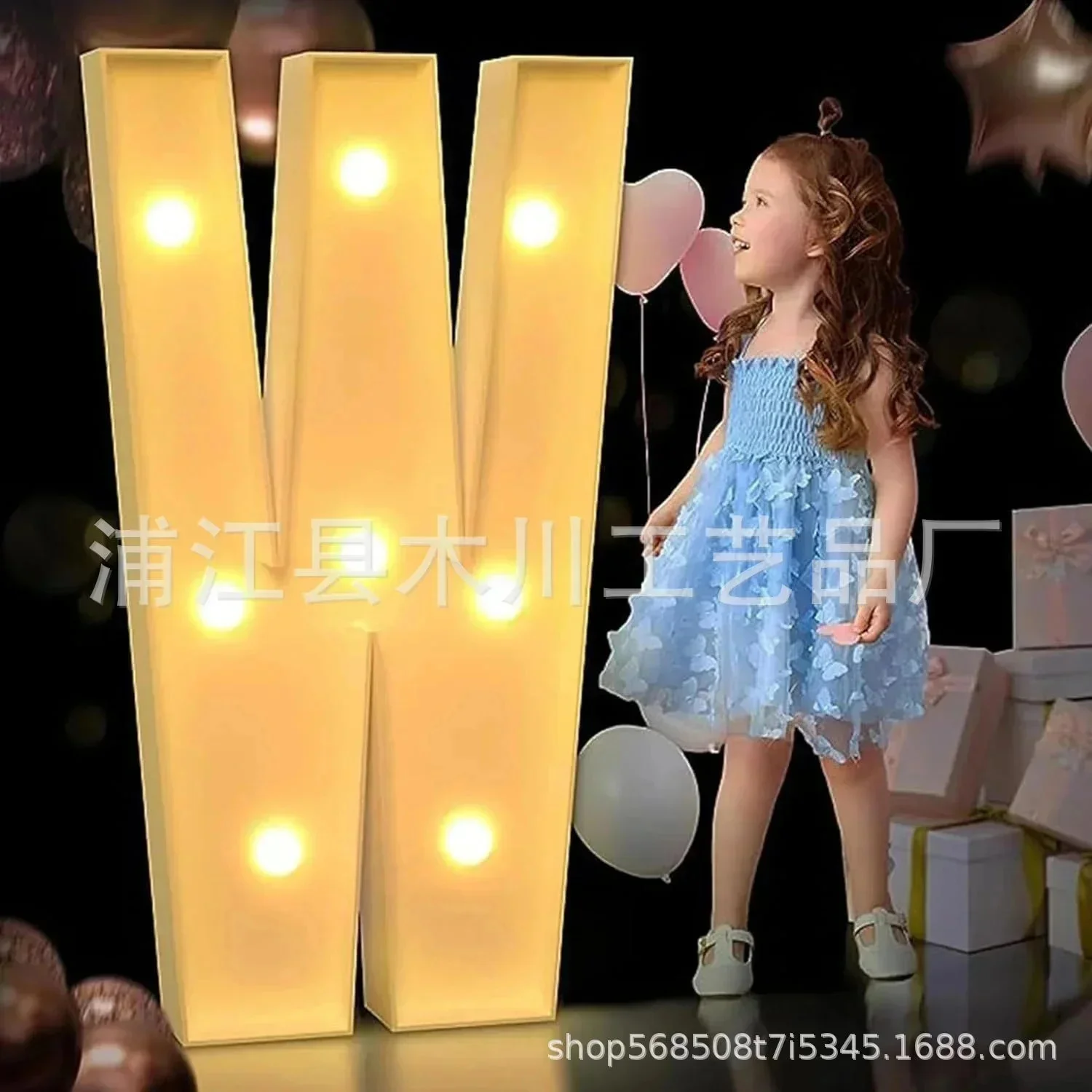 100CM gigantische led-lichtbrief voor verjaardagsfeestje 1e verjaardag bruiloft decor gigantische led-brief voor evenement DIY ballonvuldoos