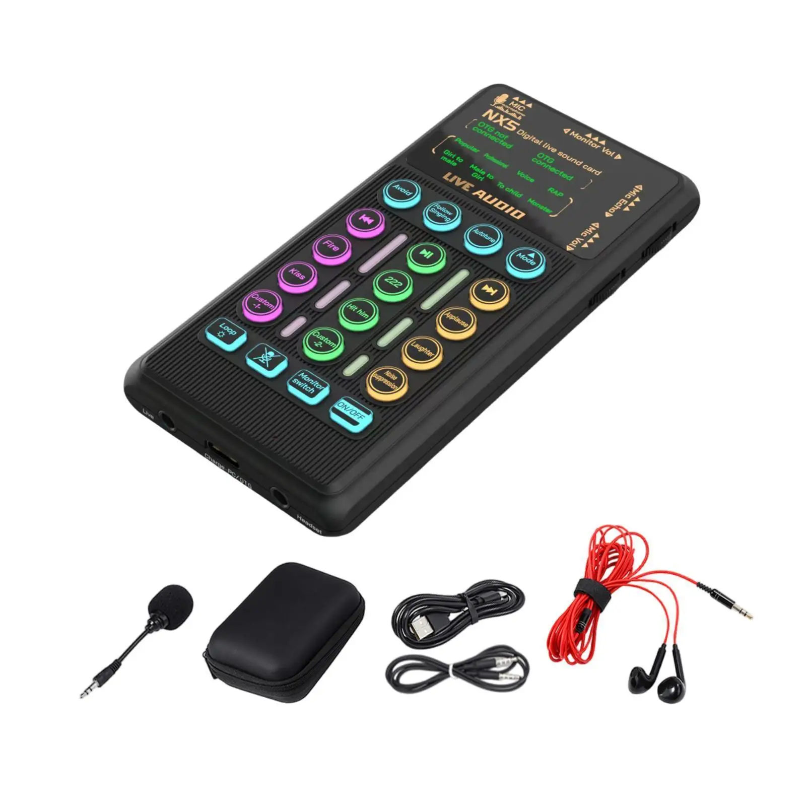 Live Streaming Sound Card 3.5 Ports Different Sound Effects Sound Equipment