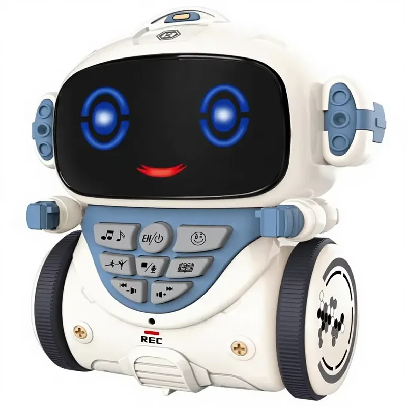 AI Smart Robot Toy Desktop Pet Voice Control Singing Recording Story Interactive Companion Gift For Kids Boys Girls