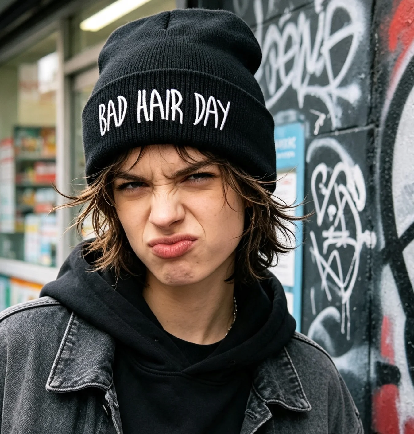 MEN WOMEN Warm Knit Beanie Hat Funny 