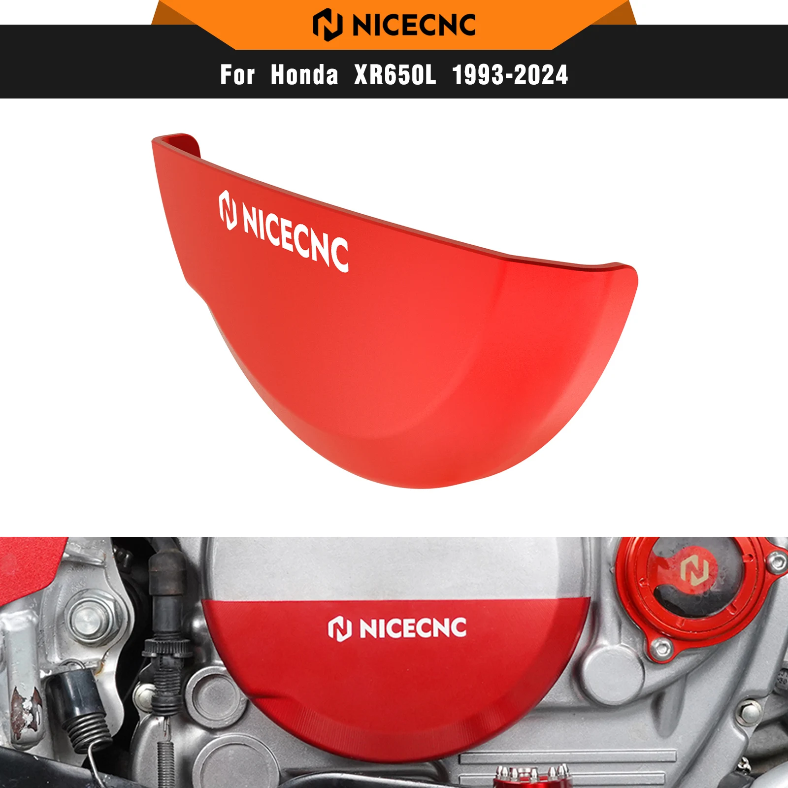

NICECNC For Honda XR650L XR 650 L 1993-2025 2024 Motorcycle Clutch Cover Guard Protection Billet Aluminum XR 650L Accessories