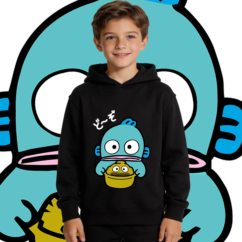 

Флисовая толстовка с принтом Hangyodon Fish Buddies для мальчиков и девочек, теплая осенне-зимняя детская толстовка, мягкий пуловер на подкладке