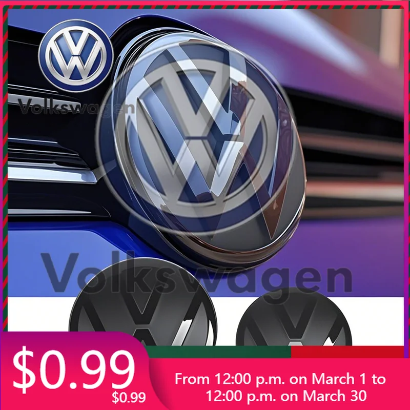 

Наклейка на автомобиль, не влияющая на эмблему передней решетки радиатора или крышку багажника, для VW Golf MK6 7 Polo Passat B6 Variant