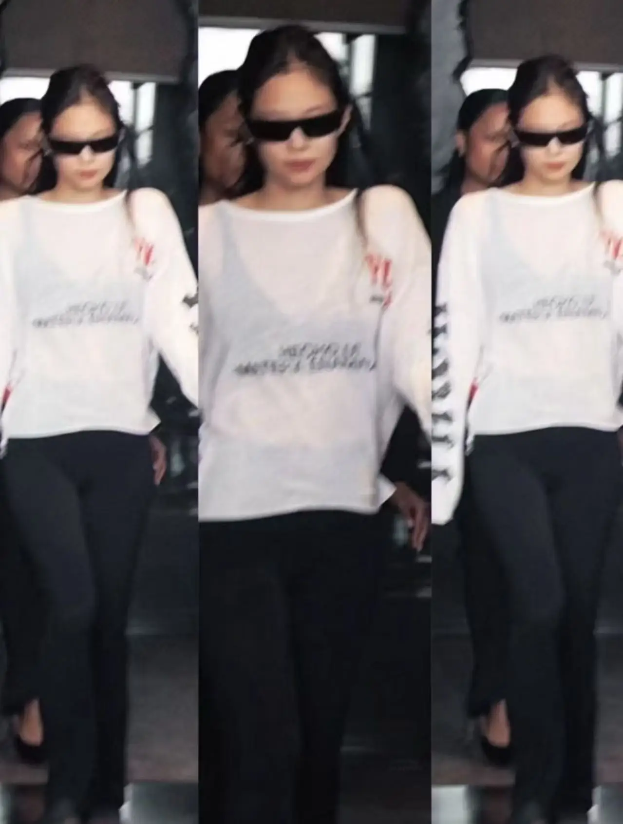 

MIMIHADID White Long Sve T-irt Women's Print Design Autumn Seasonal Faion Casual Comfortable Breathable Sweat-ng