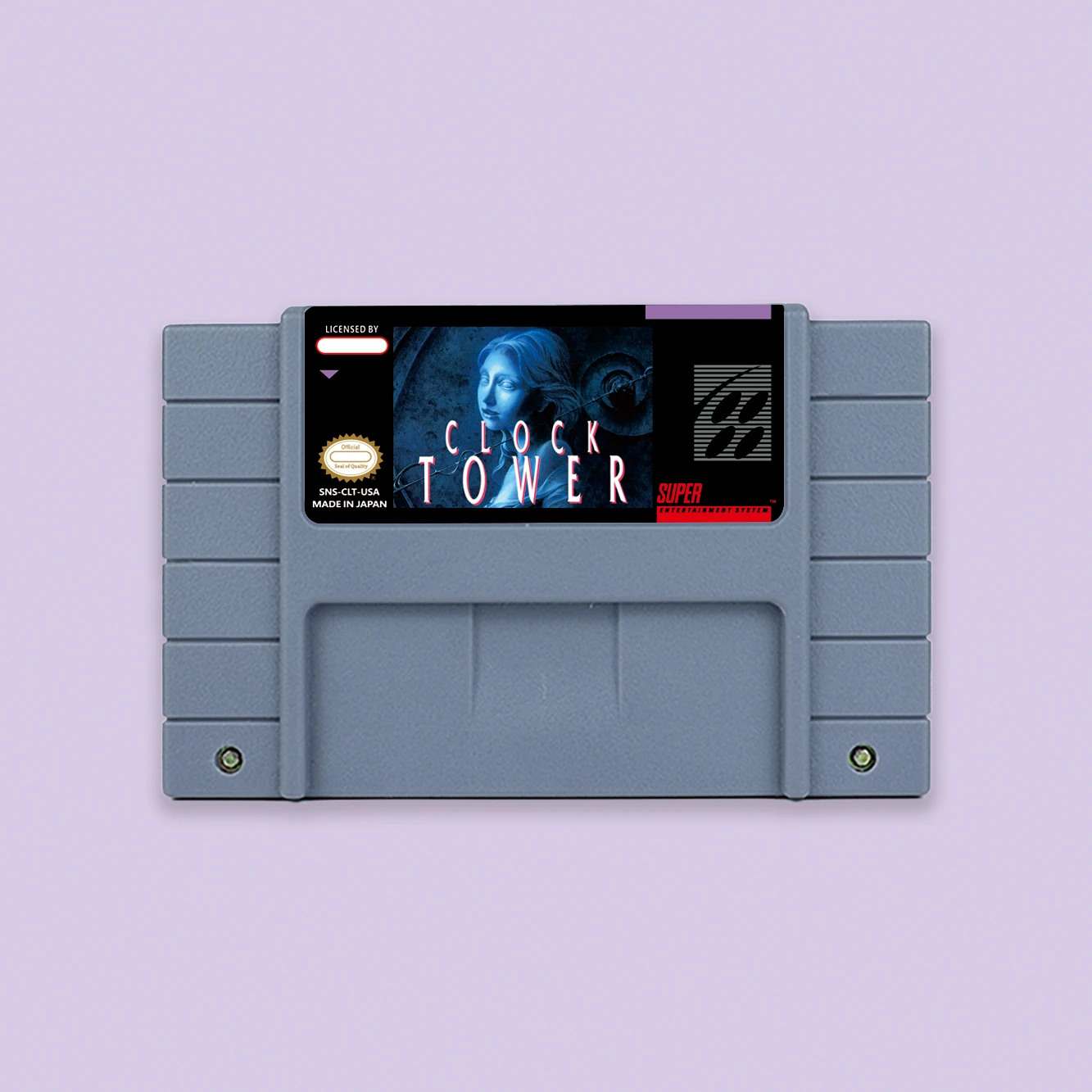 

Clock Tower RPG game for SNES 16 bit USA NTSC or EUR PAL Video Game Consoles Cartridge