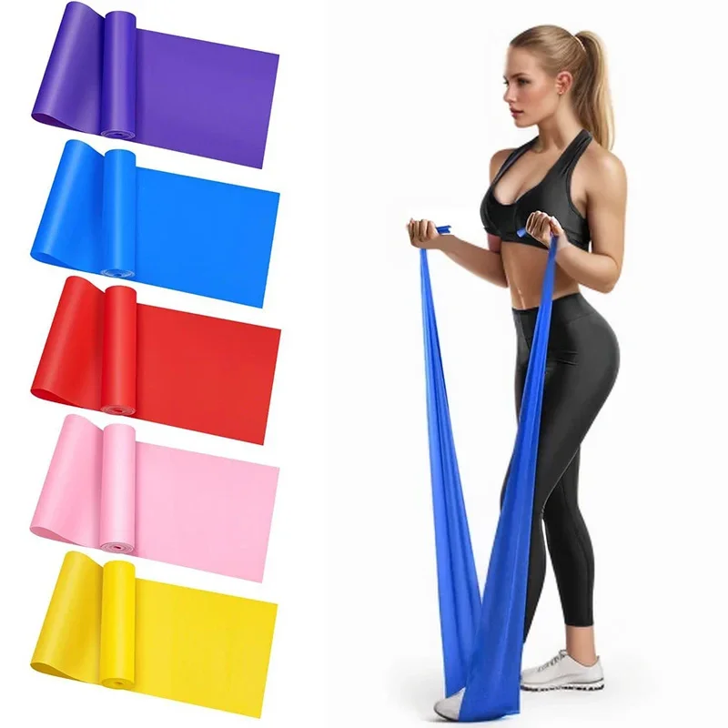 Elastische Yoga-Fitnessbänder, Yoga-Pilates, Widerstandsbänder für Männer und Frauen, Heimtraining, Band, Yoga, Flexibilität, Dehnungsausrüstung