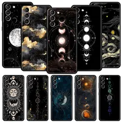 Planet and starry sky art Phone Case For Samsung Galaxy S24 S23 S22 S20 Ultra S21 FE 5G S10 S9 Plus S10E S8 Soft Silicone Cover