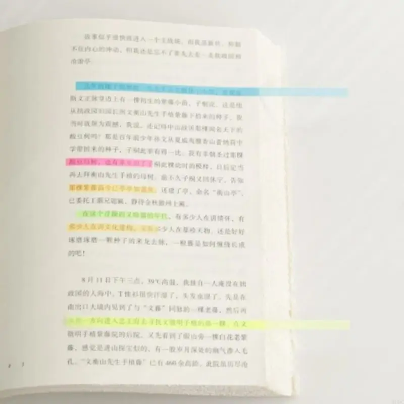 W89C Long Page Markers Index Sticky Index Tabs Translucente Notas adhesivas Pestaña Long Page Pestaña