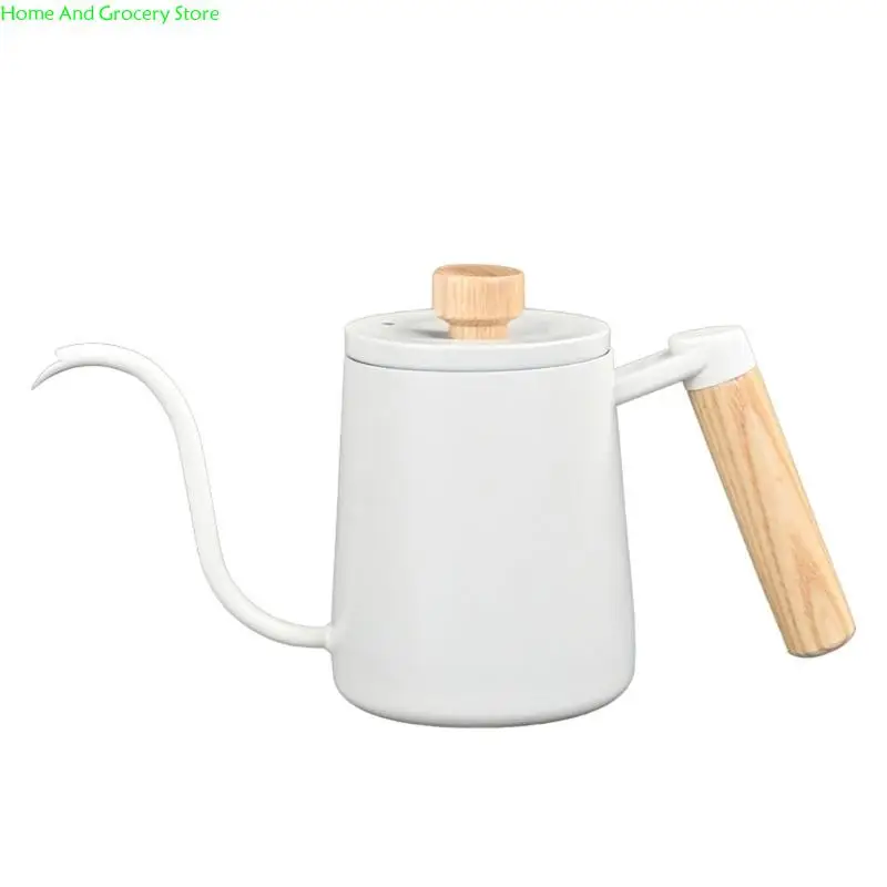 

0XXA Portable Drip Kettle Long Narrow Spout 350ml Capacity Kitchen Coffee Equipment