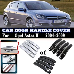 For Opel Astra H Accessories 2012~2022 Holden Astra A04 MK3 Car Door Handles Cover Exterior Scratch Protective Decor Accessories