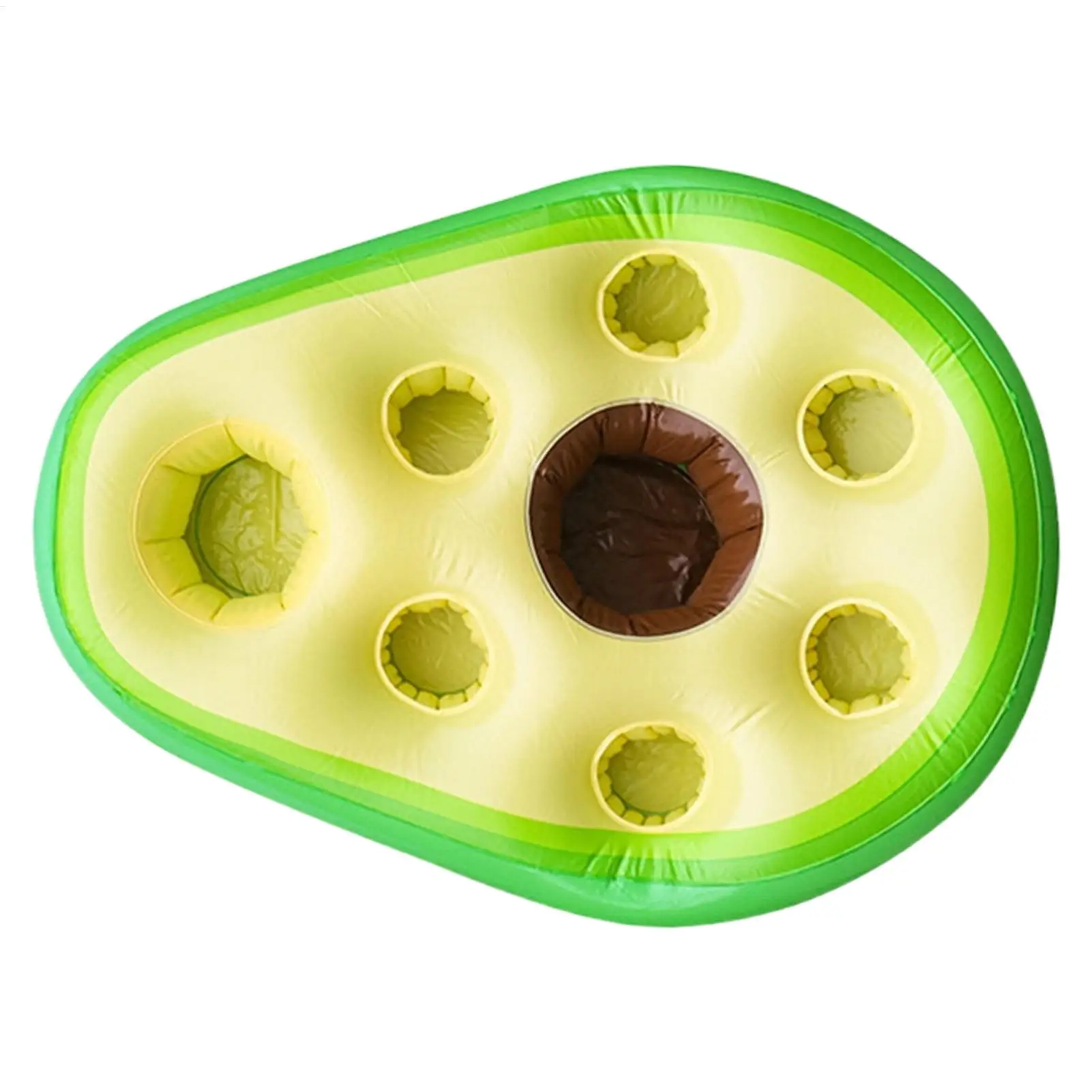 Pool Drink Floats Avocado Large Beverage Inflatable Reusable Table Pool Floating Tray For Weekend Trip Indoor Home River Beach