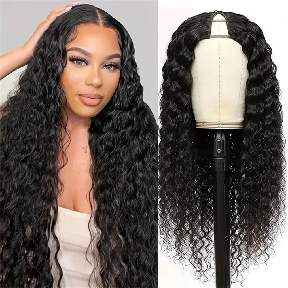 V Part Curly Wigs H…