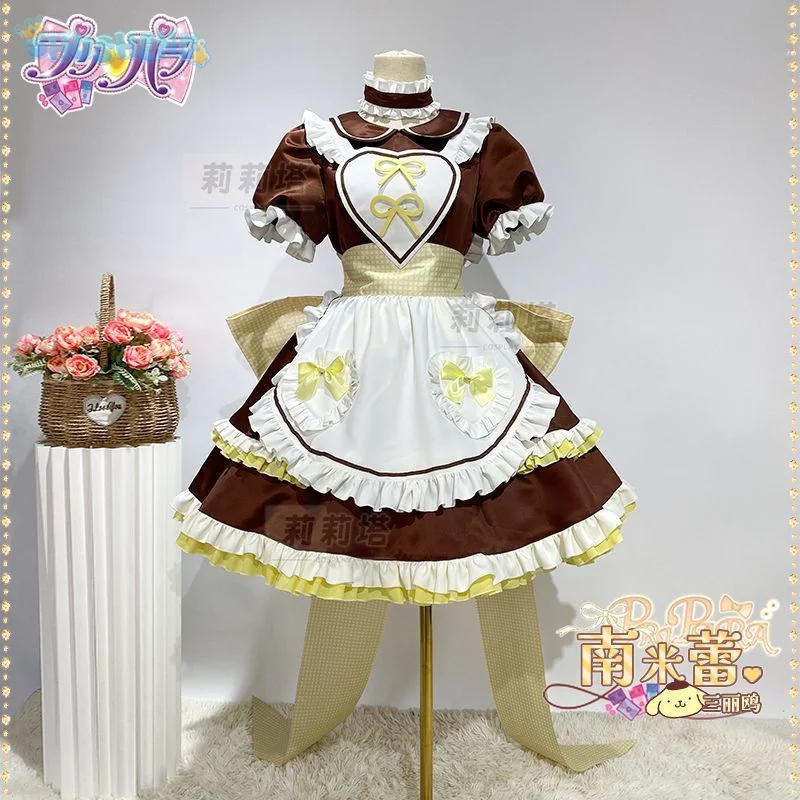 

Anime Pripara Minami Mirei Cosplay Pom Pom Purin Costume Halloween Carnival Sweet Lolita Dress Wig Props Accessories Uniform Set