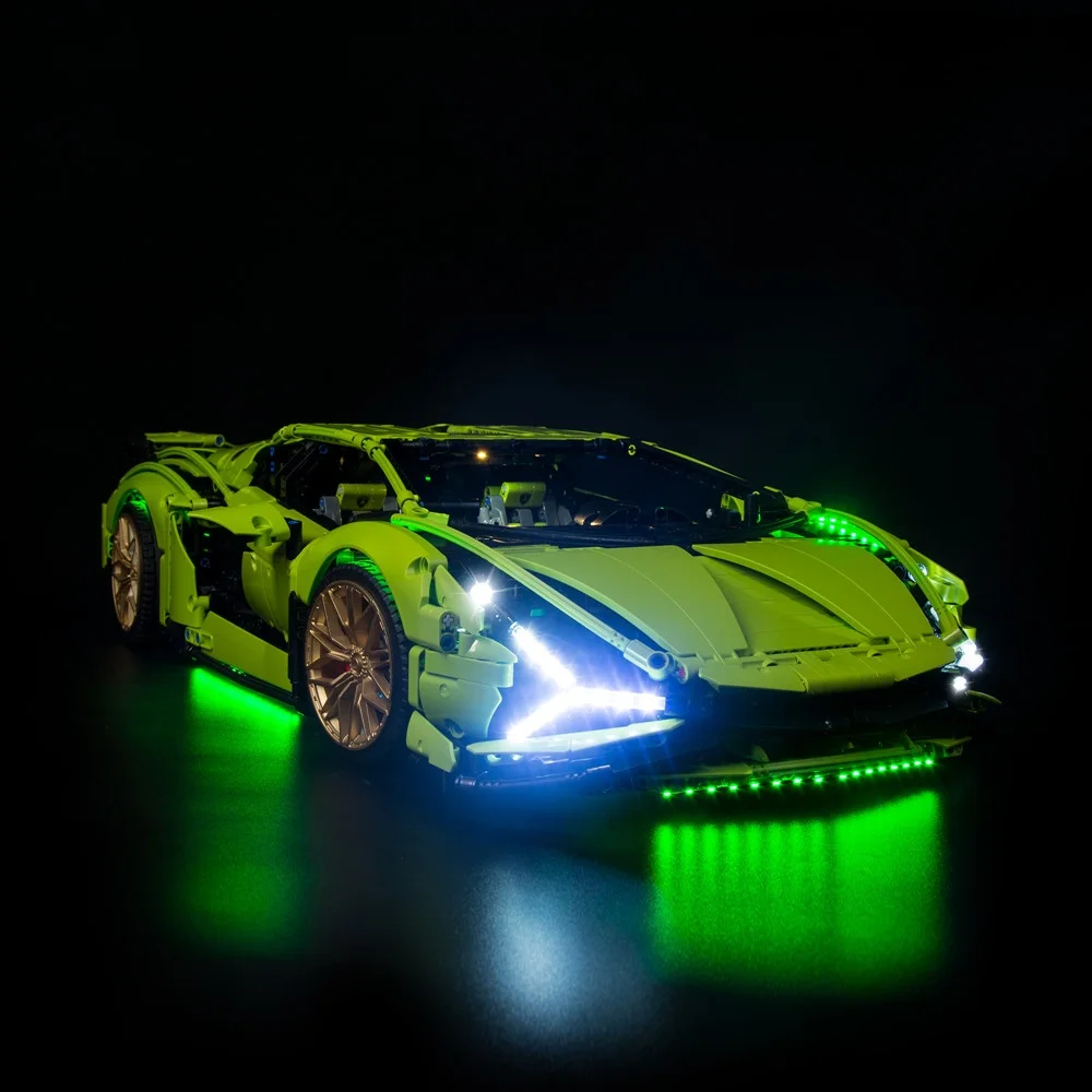 

LED Light Kit Compatible with LEGO Lamborghini Sián FKP 37 Car 42115 Building Blocks (Not Include Lego Model Bricks)