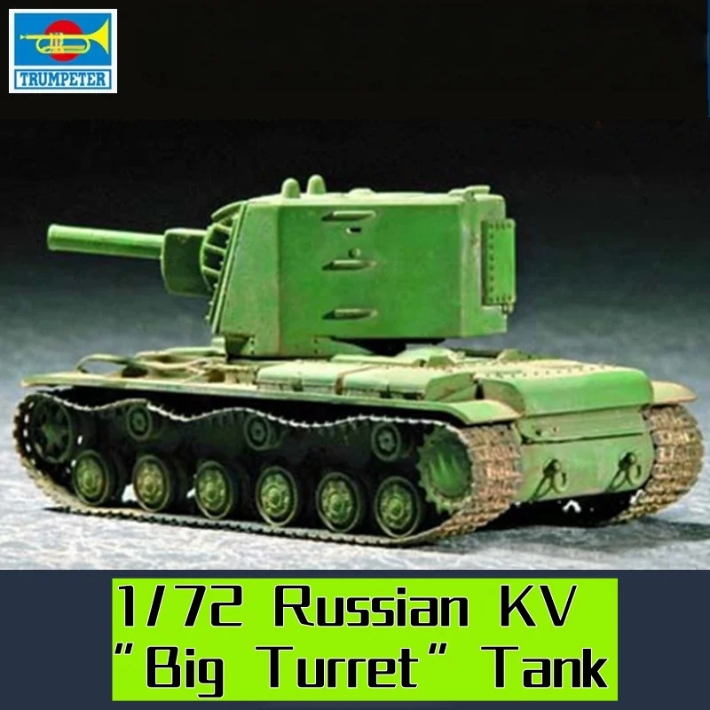 

TRUMPETER 1/72 Russian KV Big Turret Tank Plastic Assembly Puzzle Model