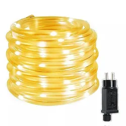 Tirvose-Cuerda de luces LED impermeable, tubo de alambre de cobre, guirnalda de hadas, luces de Navidad para jardín, valla de árbol, decoración de Patio, 300