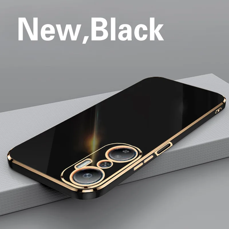 For Infinix Hot 20 Case Luxury Square Plating Infinix Hot 20s Phone Case X6826 X6826B X6826C Silicone Back Cover Fundas X6827
