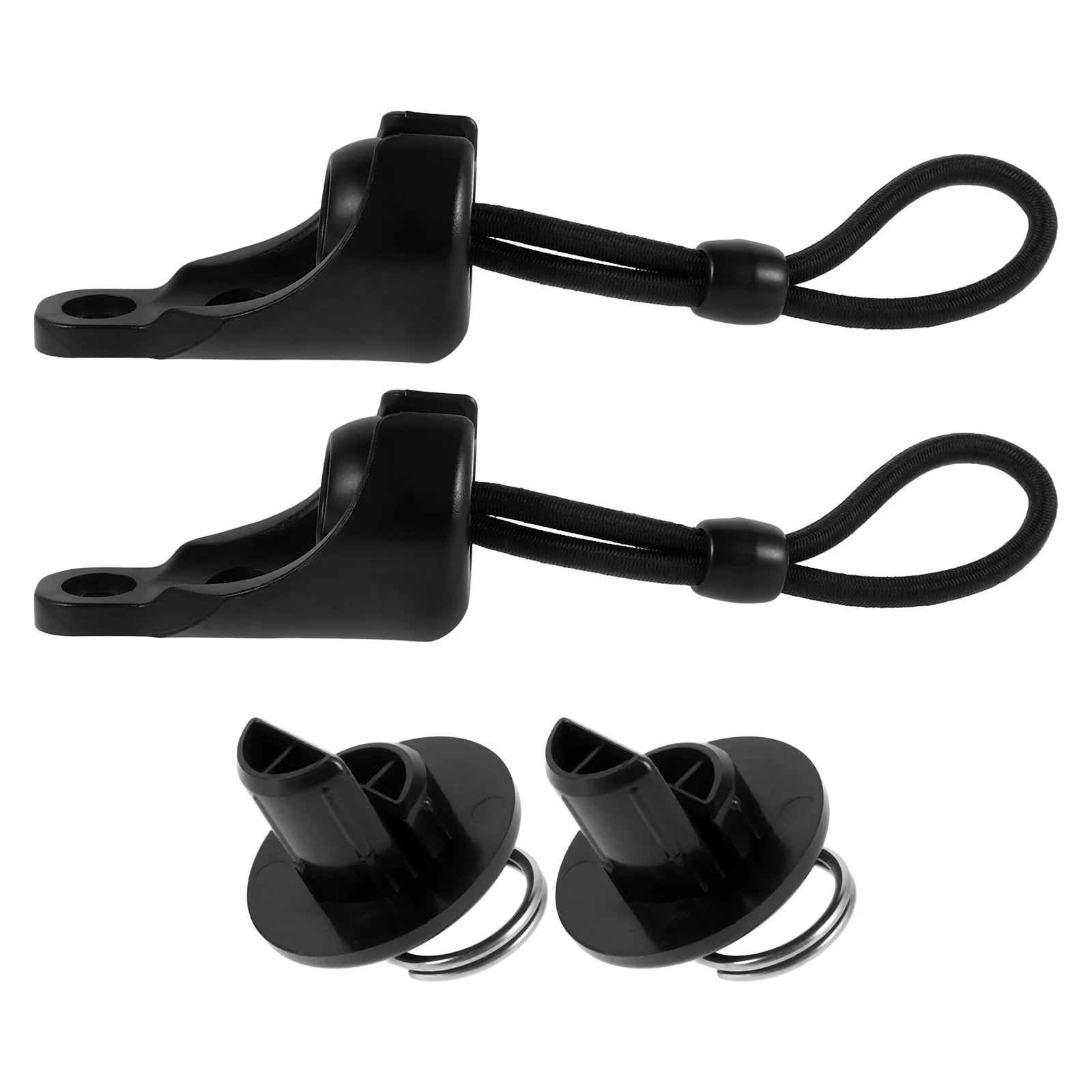 Elastic Windproof Rope Buckle Roller Shades Abs Bungee Cords with Clips Accessory Kit