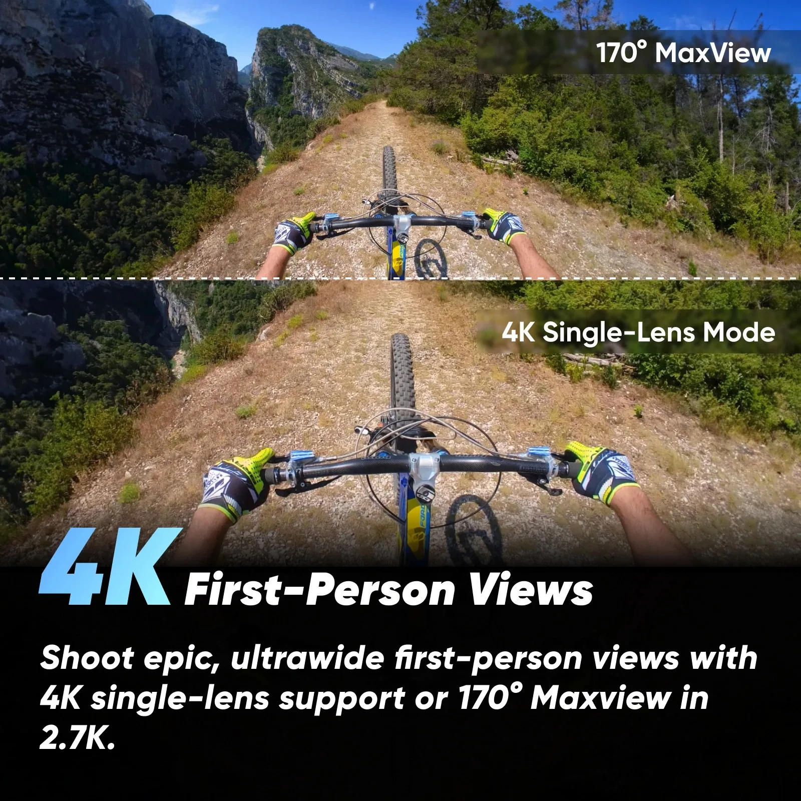 Insta360 X3 - كاميرا عمل مقاومة للماء 360 درجة تتميز بمستشعرات بدقة 48 ميجابكسل مقاس 1/2 بوصة ودقة فيديو HDR نشط بدقة 5.7K 360 بدقة 72 ميجابكسل #5