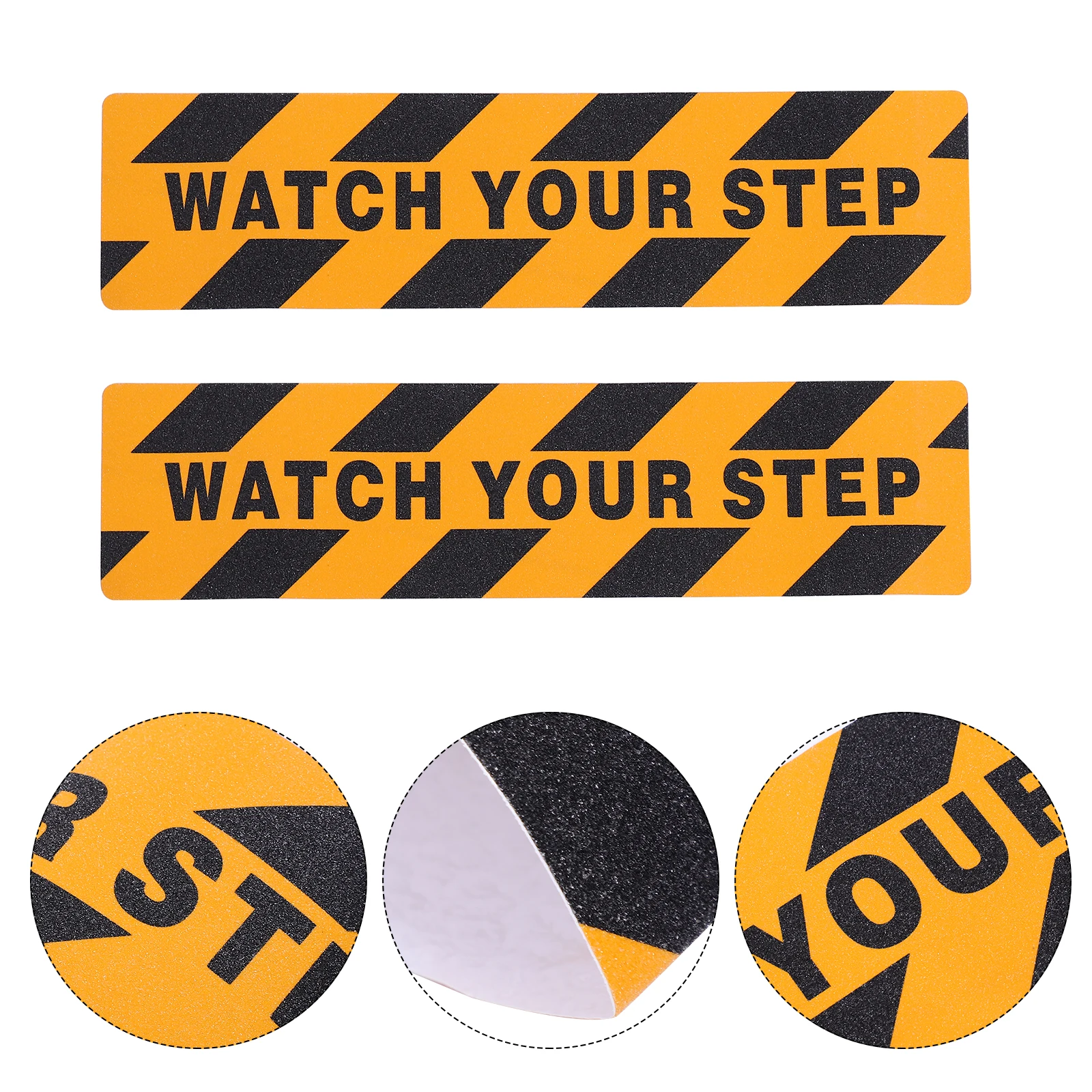 

4Pcs Anti slip Stickers for Steps Waterproof Tape Flooring Nonslip Walkway Caution Pet Warning Decals Reliable Traction Safety